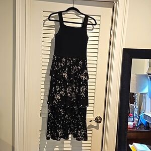 TED BAKER Elderflower Tiered Pleated Dress, Size 0